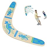 Jinsion Boomerang Niños, Boomerang Flying Throw, Recreativo Boomerangs de Madera en Forma de V Dardo, Boomerang Estable Juegos Volador al Aire Libre Regalo Deportivo Juguete para Niños y Adultos