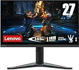 Lenovo G27-20 - Monitor Gaming 27' FullHD (IPS, 144Hz, 1ms, HDMI, DP, FreeSync Premium y G-Sync, HDR Deconding, Base Metálica) Ajuste de inclinación/Altura - Negro