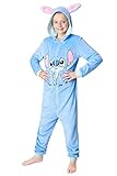 Disney Pijama de Una Pieza Niño Niña Forro Polar Stitch Winnie Pooh (14-15 años, Azul)