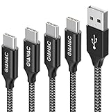 GIANAC Cable USB Tipo C, 4Pack [0.5M 1M 2M 3M] 3A Cargador Tipo C Nylon Carga Rápida y Sincronización Cable USB C para Samsung Galaxy S9/S8/Note 10/Note 9,Huawei P30/P20/Mate 20,Sony Xperia.