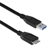 Storite USB 3.0 A a B micro Cable Para discos WD / Seagate / Clickfree / Toshiba / Samsung / Hitachi duros externos (75cm - 2 Foot - 0,75 M)
