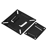 Vægmonteret beslag, sort metal skærmstativbeslag med 5-10 kg støttevægt til 12-24 tommer LCD-skærm eller LCD-tv til hjemmet og erhvervslivet