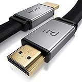 Primewire – 5 m - Cable Premium 8K HDMI 2.1 - Plano - 2K 4K 8K - Alta Velocidad - UHD II - 3D TV - eARC - HDR 10+ - 8K a 120Hz con DSC - HDTV 7680 x 4320 – Compatible BLU Ray PS4 PS5 Xbox Series S X