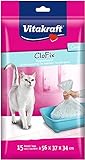 विटाक्राफ्ट - आपकी बिल्ली की कूड़े की ट्रे के लिए क्लो-फिक्स बैग - 15x 56x 37 सेमी की 34 इकाइयां