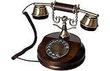 Opis 1921 Cable - Modelo A - Telefono Retro Vintage Rotativo de Madera/Telefono Fijo Vintage/Telefono Antiguo/Telefono Vintage/Telefono Fijo Analogico/Telefono Fijo Retro/Teléfono Antiguo