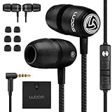 Навушники-вкладиші Ludos Clamor 2 Pro з кабелем і мікрофоном, гарантія 5 років, дротові навушники, навушники з мікрофоном і магнітними навушниками, навушники з плетеним кабелем, навушники з мікрофоном