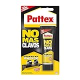 Pattex No More Nails Түпнұсқа, берік монтаждық желім, ағаш, металл және т.б. үшін ерекше күшті желім, жылдам ақ желім, 1 түтік x 100 г