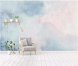 Papel pintado Acuarela Azul nórdico abstracto Mural de pared 3D Mural de pared Papel pintado moderno papel pintado a papel pintado pared dormitorio autoadhesivo wallpaper fotos blanco in-350cm×256cm