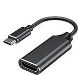 Adaptador USB C a HDMI, Adaptador HDMI Tipo C a 4K, (Compatible con Thunderbolt 3), Salida de Audio y Video para MacBook Pro 2018/2017/2016, MacBook Air, Samsung, Pad Pro,Huawei Mate 20 y más (Black)