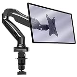 Invision Soporte Monitor de PC para Pantallas de 17-27' - Montaje Ergonómico de Escritorio de Brazo Ajustable en Altura con Giratorio y Inclinación - VESA 75mm y 100mm - Peso 2 kg a 6.5 kg (MX150)