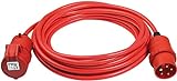 Brennenstuhl BREMAXX cable alargador CEE 400V/16A (cable de 10 m, 5 polos, uso en exteriores hasta -35°C, Made in Germany) rojo