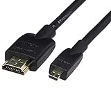 Amazon Basics - Cable micro-HDMI a HDMI, flexible, de 1,8 m