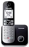 Panasonic KX-TG6851SPB Teléfono Fijo Inalámbrico Digital (Bloqueo de Llamadas, Manos Libres, Modo No Molestar, Reducción Ruido Ambiente, Distintos Tonos Llamada, Agenda, Batería Larga Duración) Negro