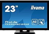 iiyama T2336MSC-B2AG Monitor Táctil IPS LED 58.4 cm, 23 pulgadas, Full-HD Multitáctil Capacitivo de 10 puntos (VGA, DVI, HDMI, USB3.0, tratamiento Anti Reflectante), Negro Mate