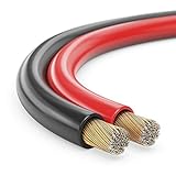 MANAX cable del altavoz 2 x 1,50 mm² 30 m rojo/negro Anillo