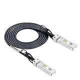 10Gtek 10Gb/s SFP+ Cable 2 Metro- 10GBASE-CU Direct Attach Copper Twinax Passivo Cable, Compatible para Cisco SFP-H10GB-CU2M, Ubiquiti, Netgear, D-Link, TP-Link, Zyxel, QNAP NAS, Mikrotik