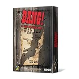 Edge Entertainment - Bang! - Juego de Cartas en Español. Incluye: 103 Cartas de juego, 7 Cartas de resumen, 7 Tableros, 30 Fichas de bala, 1 Libro de reglas.