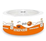 Maxell 276078 - DVD+R (8,5 GB DL, Doble Capa, 8 velocidades, 8,5 GB, 25 Unidades, imprimible)