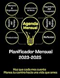 Agenda Mensual Minimalista De Tres Años 2023-2025: Planificador de 36 Meses para Establecer Metas, Planificar el Futuro, Hacer Seguimiento al Presupuesto y Reflexionar