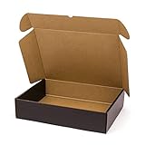 Kartox | Caja De Cartón Negra para Envío Postal | Caja Automontable ideal para Regalo | Caja de Cartón Resistente | Talla XL | 41,7 x 32,4 x 9,8 cm | 20 unidades