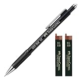 Faber-Castell 1345 99 - Grip Mechanical Pencil - ຄວາມໜາຂອງ Lead: 0,5 mm (ສີດຳມີ 24 ຫົວອາໄຫຼ່)