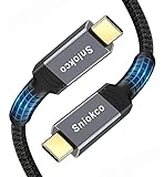 USB4 Compatible con Cable Thunderbolt 3 (40Gbps/0.5M), Sniokco Cable USB4 para Thunderbolt 4, Compatible con 5K@60Hz,Carga de 100W/20V/5A,Compatible con SSD Externo,EGpu,Estación de Acoplamiento USB-C