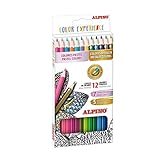 Alpino Color Experience 12 Lápices de Colores Pastel y Metálicos | Lápices para Colorear y Dibujar Profesionales | Lápices de Colores para Mandalas y Lettering
