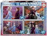 Educa Borrás-Multi 4 Puzzles Junior de 50, 80, 100 y 150 piezas, Frozen 2, a partir de 60 meses (18640) , color/modelo surtido