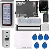 UHPPOTE Metal RFID Lector Teclado ID Tarjeta Sistema Seguridad De Control Acceso & Timbre De Cerradura Magnética