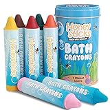 Honeysticks Beeswax - Crayones para Tina de baño para niños pequeños y niños, no tóxicos, Lavables y fáciles de Limpiar, diversión en Tiempo de baño Soluble en Agua