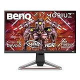 BenQ MOBIUZ EX2510 – Monitor Gaming de 24.5” Full HD, HDRi IPS, 144Hz, 1ms, AMD FreeSync Premium, compatible con PS5/Xbox x, Gris Oscuro
