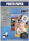 PPD Inkjet - 5 x 7” (aprox. 13 x 18 cm) x 50 Hojas de Papel Fotográfico Brillante 260 g/m² - Calidad Profesional - Secado Instantáneo - Para Impresión de Inyección de Tinta - PPD-119-50