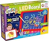 Lisciani - Carotina Pizarra LED con fichas didácticas - Juego educativo preescolar para niños a partir de 3 años