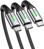 INIU USB C Cable, [3 Pack/0.5+2+2m] USB Type C Cable Quick Charge QC 3.0 USB A to USB C Data Sync для Samsung S23 S22 Ultra S21 S20 Huawei Xiaomi Redmi Switch PS5 Google Pixel 7 6 Pro