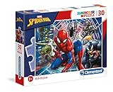 Clementoni - Puzzle infantil 30 piezas SpiderMan, Super héroes, puzzle a partir de 3 años (20250)