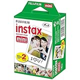 Fujifilm Instax Mini película 20 Prints para Fuji 8 25 50s 7s 90 300, Full Color, 2 Unidades