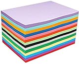 100 Hojas colore origami papel Cartulina de colores Papel para Origami A4 210 * 297mm,10 Colores Papel para Origami,Grosor de 120g/m² Para Proyectos de Artes y Oficios e Impresión