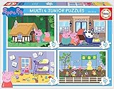 Educa- Multi 4 Junior, Puzzle Infantil Peppa Pig de 20, 40, 60 y 80 Piezas (18645) , color/modelo surtido