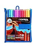 LYRA Pack de 24 rotuladores de Punta sintética, Multicolor, 16.5 x 2.4 x 16 cm