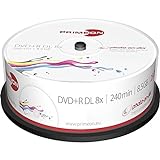 MediaCom IT-Distribution GmbH Primeon 2761252 DVD + R Media (Velocidad De 8X, 8,5 GB, 240 Minutos, 25Er Spindel)