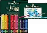 Faber-Castell 117560 - Estuche de metal con 60 ecolápices acuarelables, multicolor