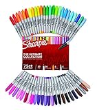 Sharpie Ultimate Pack Markers 72/Pkg-Original, Assorted Colors & Tips