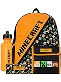 Dětský batoh a taška Minecraft oranžová
