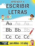 Aprender a Escribir Letras para Niños: Letras de la A a la Z | Libro de Actividades Preescolar para 3-5 años