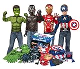 Rubies Marvel Avengers Play Trunk with Iron Man, Captain America, Hulk, Black Panther Box, Color, One Size Age 4-6 Years (G40077)