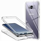 Funda para Samsung Galaxy S8, Silicona Transparente 360 Grados Delantera Trasera Carcasa Ultra-Delgado Resistente Anti-Arañazos Anti-Choques Doble Cara Protectora