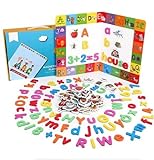 kramow Letras y números magnéticos para Niños Números Magnéticos Imanes Letras Alfabeto Imanes Juguete Educativo