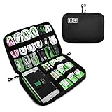 OrgaWise Bag Câbles de voyage électroniques Organisateur de câbles pour chargeur, câbles, objets, Kindle, adaptateurs, cartes mémoire