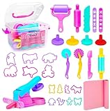 HappyKidsClub Plasticine Moulds, Girl Toys 2 3 4 5 6 7 8 අවුරුදු Plasticine Tools ළමා තෑගි 2 3 4 5 6 7 8 9 අවුරුදු උපන් දින තෑගි ළමා පාසල් ළමා ක්‍රීඩා