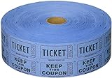 Blue Double Raffle Ticket Roll 2000 by Indiana Ticket Company